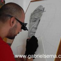 Ian McKellen - Detail - Pencil Drawing by Gabriel Serna
