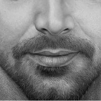 Ricky Martin - Detail - Pencil Drawing by Gabriel Serna