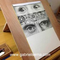 Path - Detail - Pencil Drawing by Gabriel Serna