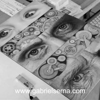 Path - Detail - Pencil Drawing by Gabriel Serna